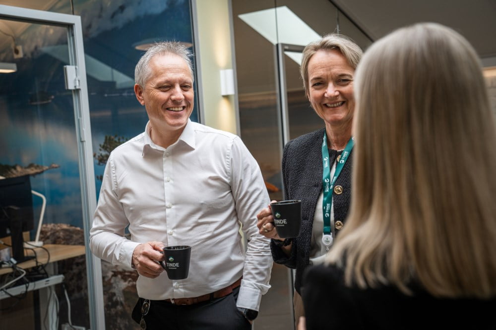 Steinar og Hanne snakker med Veronica